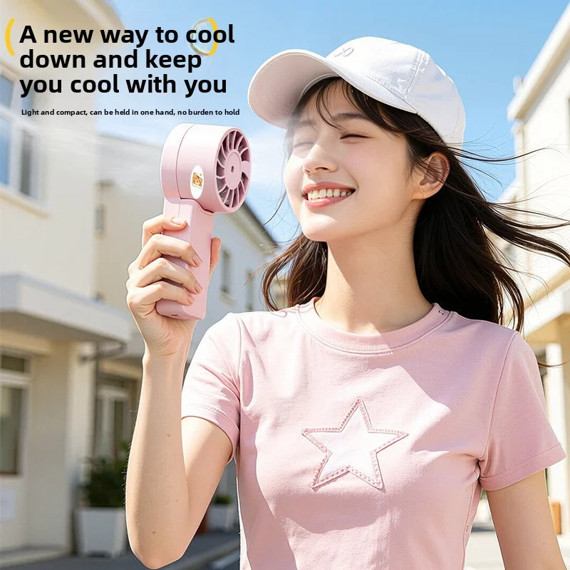 Portable spray fan water bottle