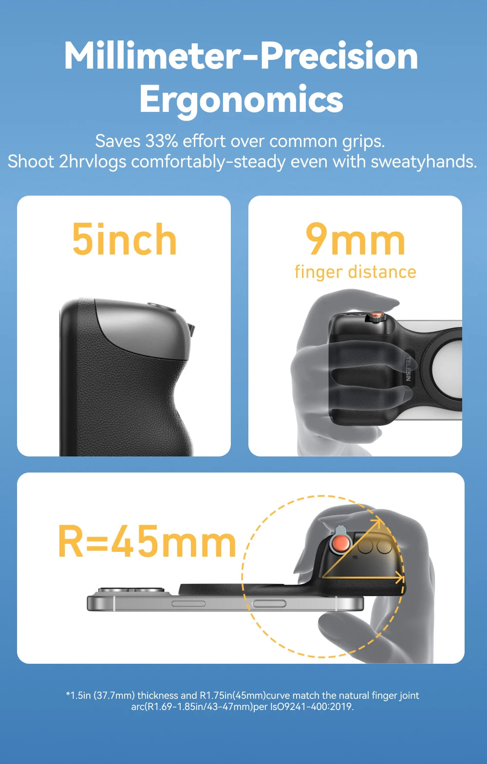 Magnetic Phone Camera Hand Grip