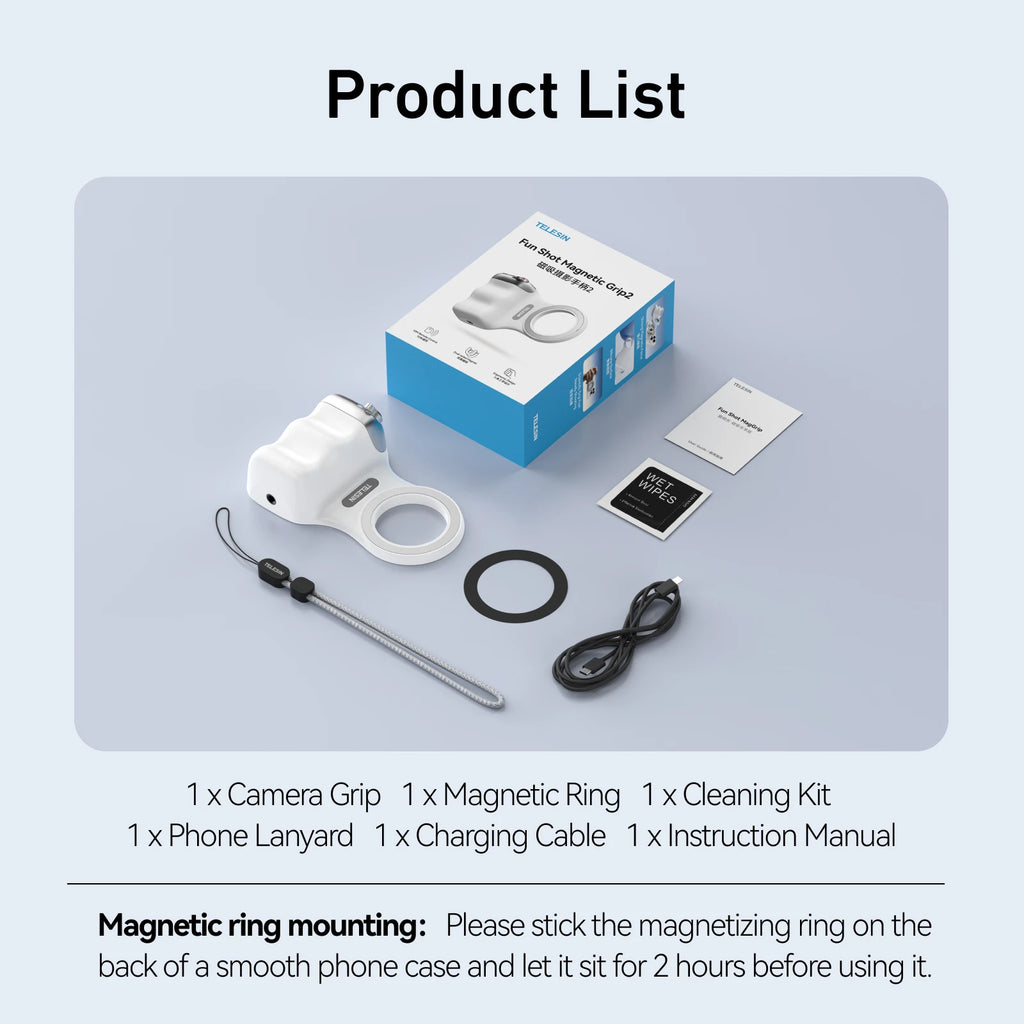 Magnetic Phone Camera Hand Grip
