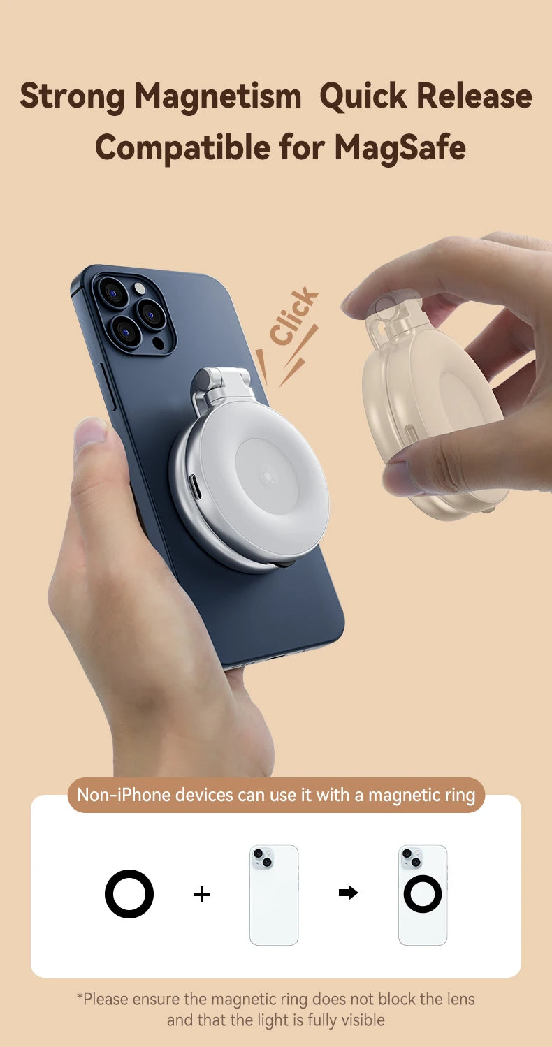 Magnetic Phone Camera Hand Grip