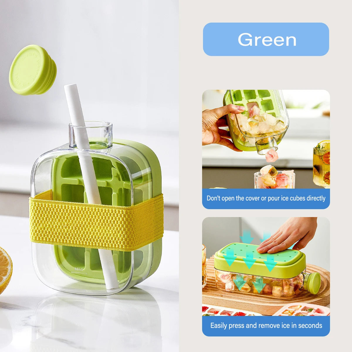 Ice Cube Maker Water Bottle