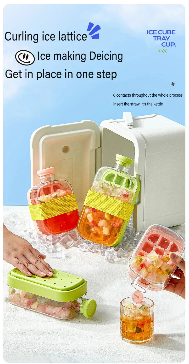 Ice Cube Maker Water Bottle