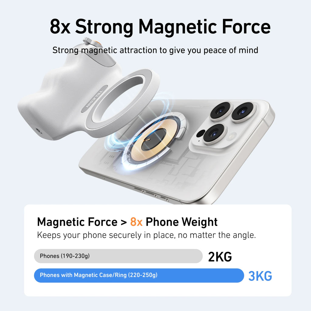 Magnetic Phone Camera Hand Grip