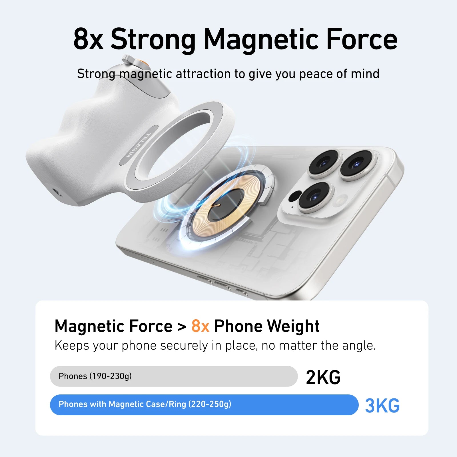Magnetic Phone Camera Hand Grip