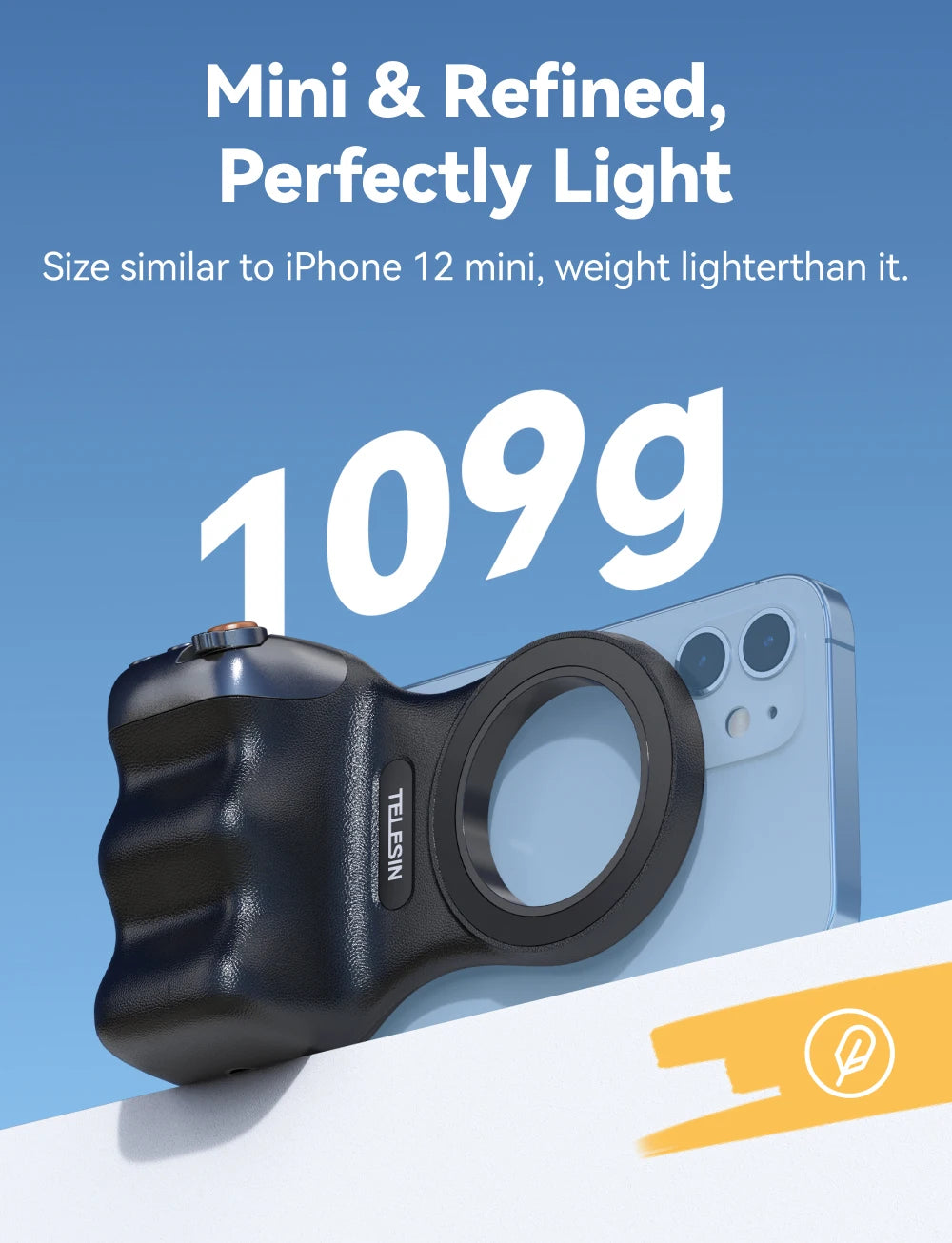 Magnetic Phone Camera Hand Grip