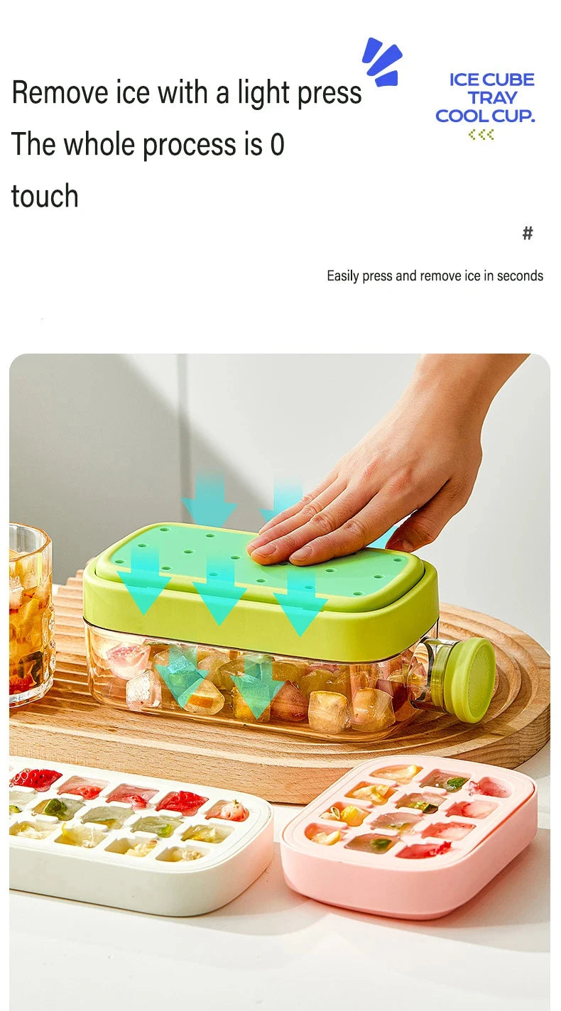 Ice Cube Maker Water Bottle