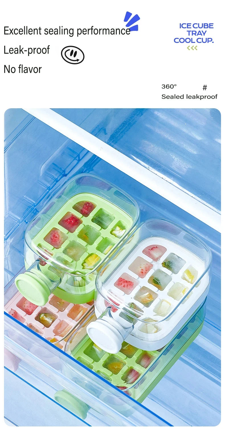 Ice Cube Maker Water Bottle